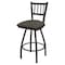 Holland Bar Stool Co 30" Swivel Bar Stool, Pewter Finish, Graph Chalice Seat X810 - alternate 1